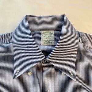 Men's Brooks Brothers Milano Fit dress shirt 14H-34 button-down collar